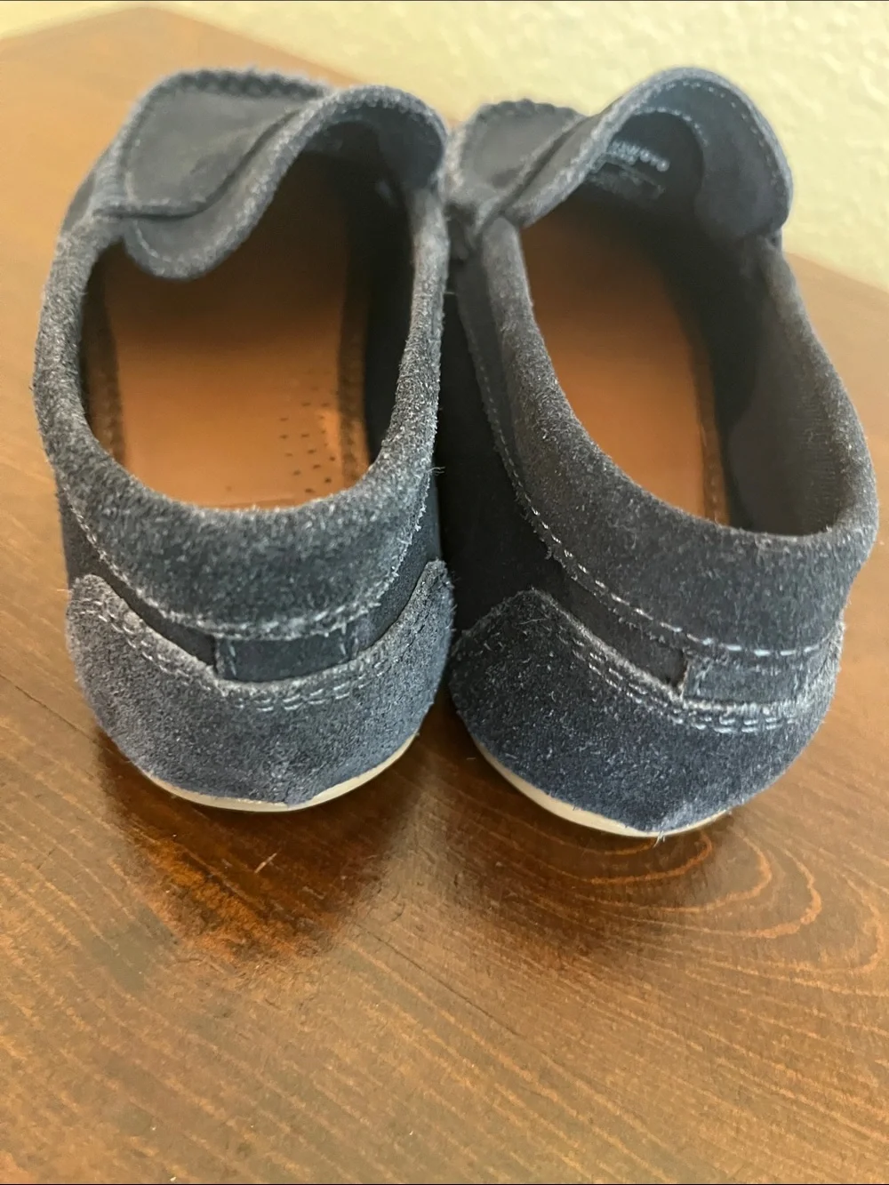 Zara boys  Dark Blue Suede Penny Loafers size 13